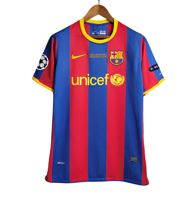 Camiseta Retro Barcelona 10-11 1ª Equipación – Edición Final Champions League